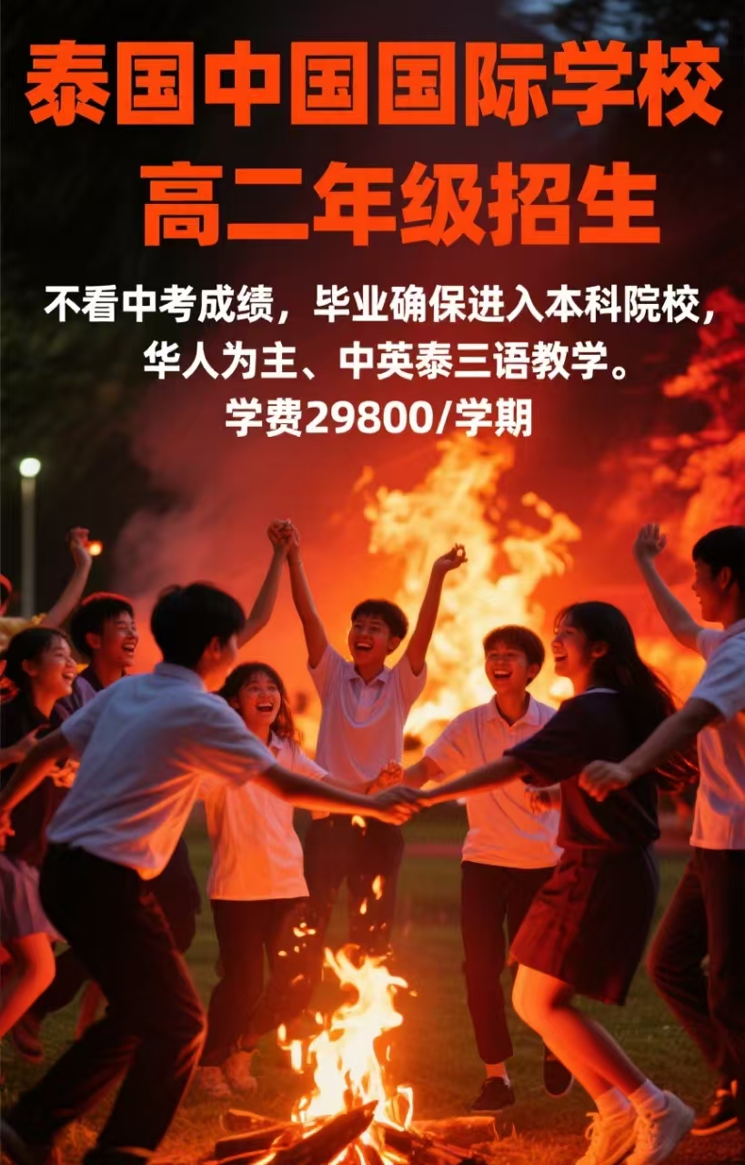 曼谷华语授课学校高中二年级招生