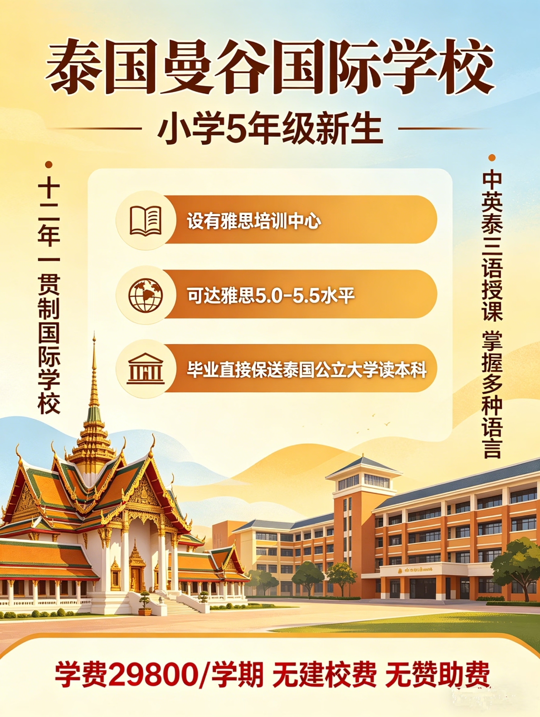 不内卷首选!泰国曼谷五年级国际化教育✨