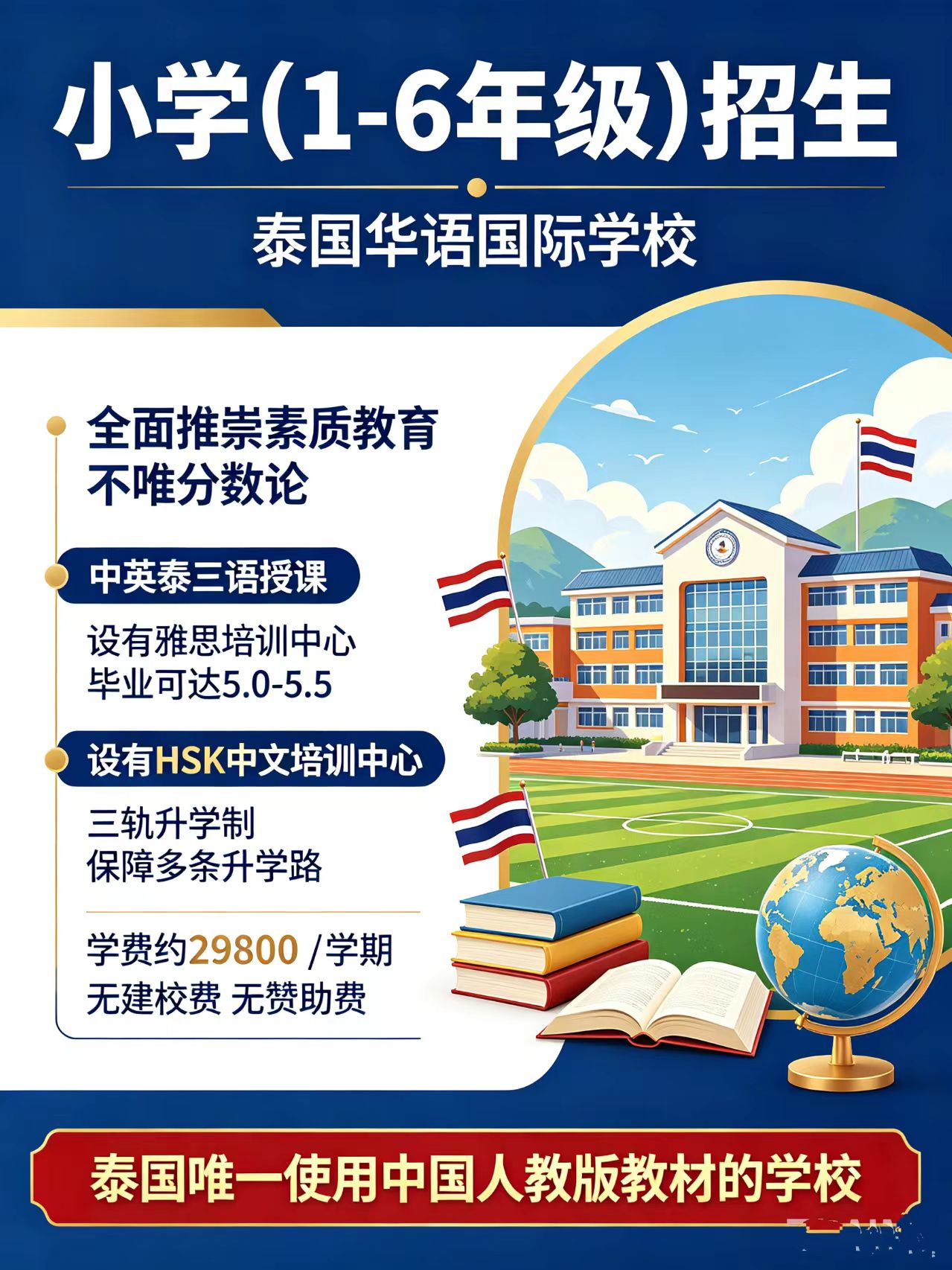 泰国华文学校小学1-6年级，谁还没看到❗